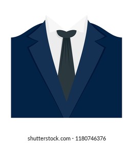 Dinner jacket icon. Flat illustration of dinner jacket vector icon for web design