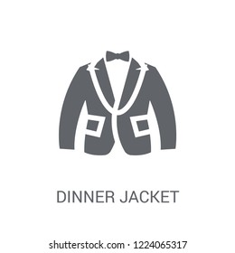 Dinner Jacket icon. Trendy Dinner Jacket logo concept on white background from Clothes collection. Suitable for use on web apps, mobile apps and print media.