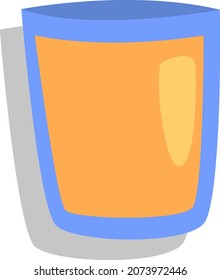 Jugo de cena, ilustración, vector, sobre fondo blanco.