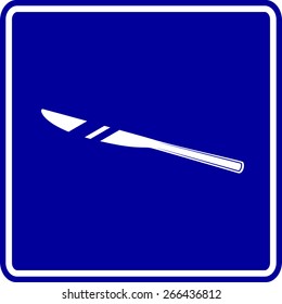 signo de cuchillo de cena 
