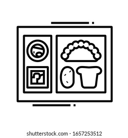 Dinner line icon, concept sign, outline vector illustration, linear symbol.