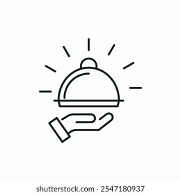 dinner lunch breakfast food icon vector sign