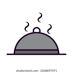 dinner plate icon isolated white background