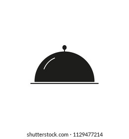 Dinner of the restaurant icon black