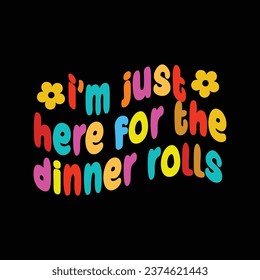 Dinner rolls vector tshirt design