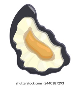 Dinner seafood oysters icon cartoon vector. Cooking meal. Fresh delicacy