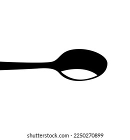 Ilustración de la cena diseño silueta de color negro, fondo blanco