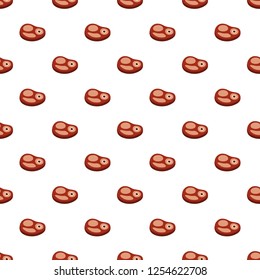 Dinner steak pattern seamless vector repeat for any web design