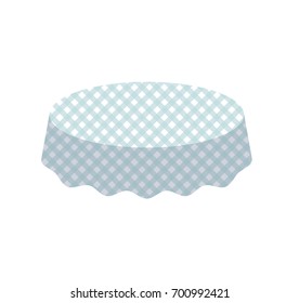 dinner table cloth. Vector illustration.