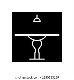 Dinner Table Icon, Dinner Table Vector Art Illustration