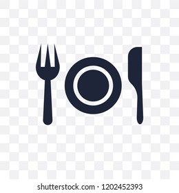 Dinner transparent icon. Dinner symbol design from Restaurant collection. Simple element vector illustration on transparent background.