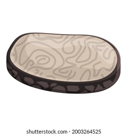 Dinner truffle icon cartoon vector. Cooking mushroom. Restaurant truffle