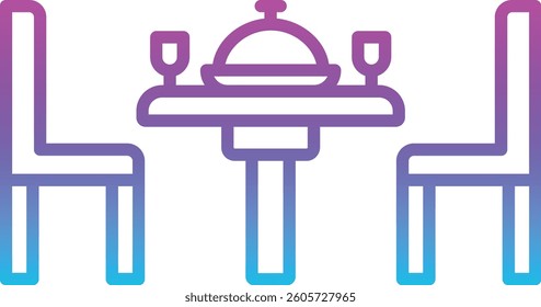 Dinner vector icon. Can be used for printing, mobile and web applications.