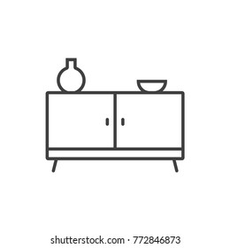 Dinning buffet line icon.