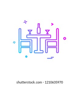 Dinning icon design vector