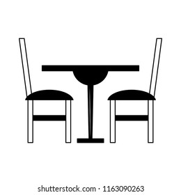 dinning wooden table and chairs in black and white