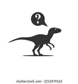 dino asks design on white background