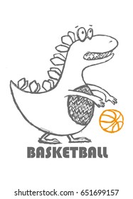 dino & basketball