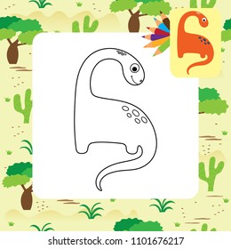 Dino coloring page.