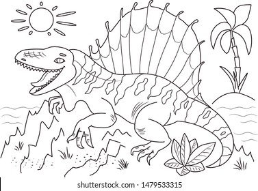 8,702 Dinosaur coloring page Images, Stock Photos & Vectors | Shutterstock