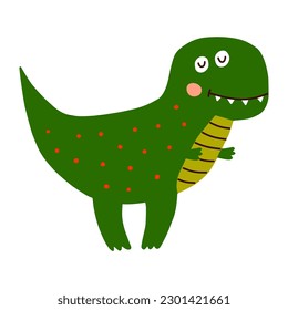 Dino, cute vector illustration, scandinavian art, doodle style.