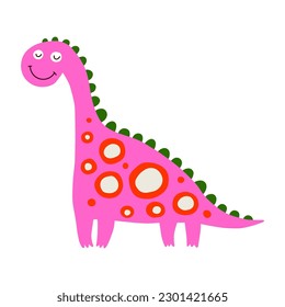 Dino, cute vector illustration, scandinavian art, doodle style.