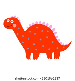 Dino, cute vector illustration, scandinavian art, doodle style.