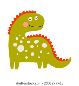 Dino, cute vector illustration, scandinavian art, doodle style.