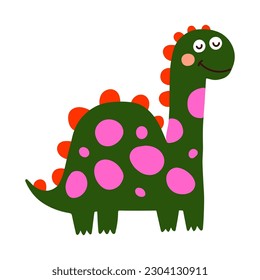 Dino, cute vector illustration, scandinavian art, doodle style.