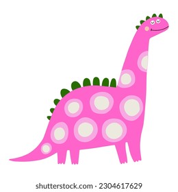 Dino, cute vector illustration, scandinavian art, doodle style.