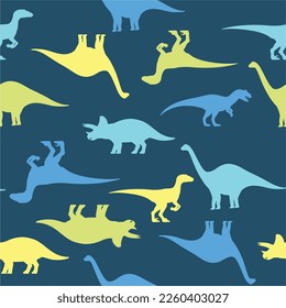 dino 
dinosaur color seamless pattern 