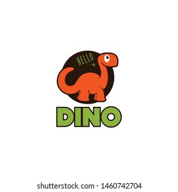 DIno Dinosaur Logo Design Vector