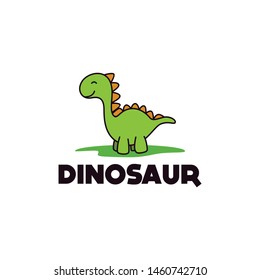 DIno Dinosaur Logo Design Vector