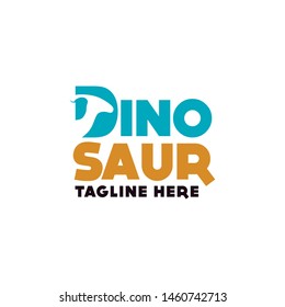 DIno Dinosaur Logo Design Vector