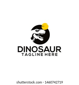 DIno Dinosaur Logo Design Vector