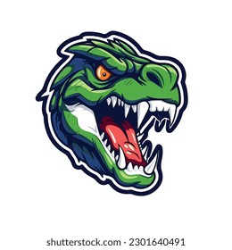 Dino Dinosaur Mascot Sport Vector Animal Illustration Design Monster Jurassic Wild logotype badge