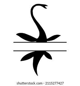 Dino, Dinosaur Monogram, Vector, Frame. T-shirt ornament. Template for printing. Illustration for design. Festive drawing for design. Baby illustration.