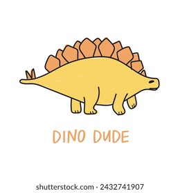 Dino Dude Dinosaur Clip Art Illustration