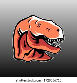 Dino esport logo mascot design