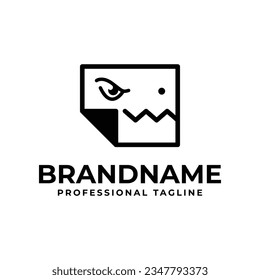 Dino File Logo, suitable for any business related Dinosaur and File.