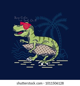 Dino Happy Surfing