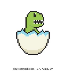 dino hatch egg pixel art