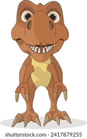 Dino isolated on a white background cute vector image