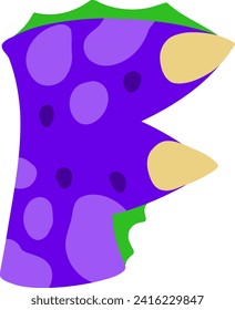 Dino Letter Alphabet Vector Element