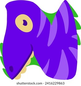Dino Letter Alphabet Vector Element