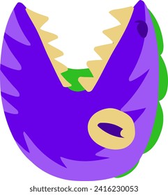 Dino Letter Alphabet Vector Element