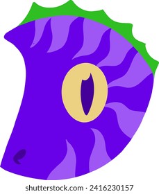 Dino Letter Alphabet Vector Element