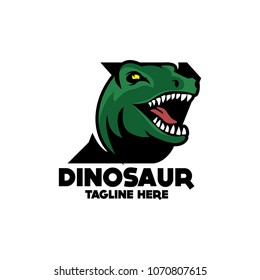 Dino Logo Design Stock Vector (royalty Free) 1070807615 