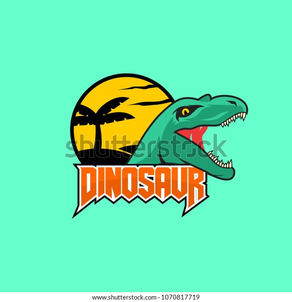 Dino Logo Design Stock Vector (Royalty Free) 1070817719 | Shutterstock