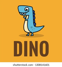 Dino Logo with Dinosaur Illustration